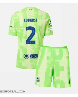Billige Fotballdrakt Barcelona Pau Cubarsi #2 Replika Tredjedraktsett Barn 2024-25 Kortermet (med bukser)